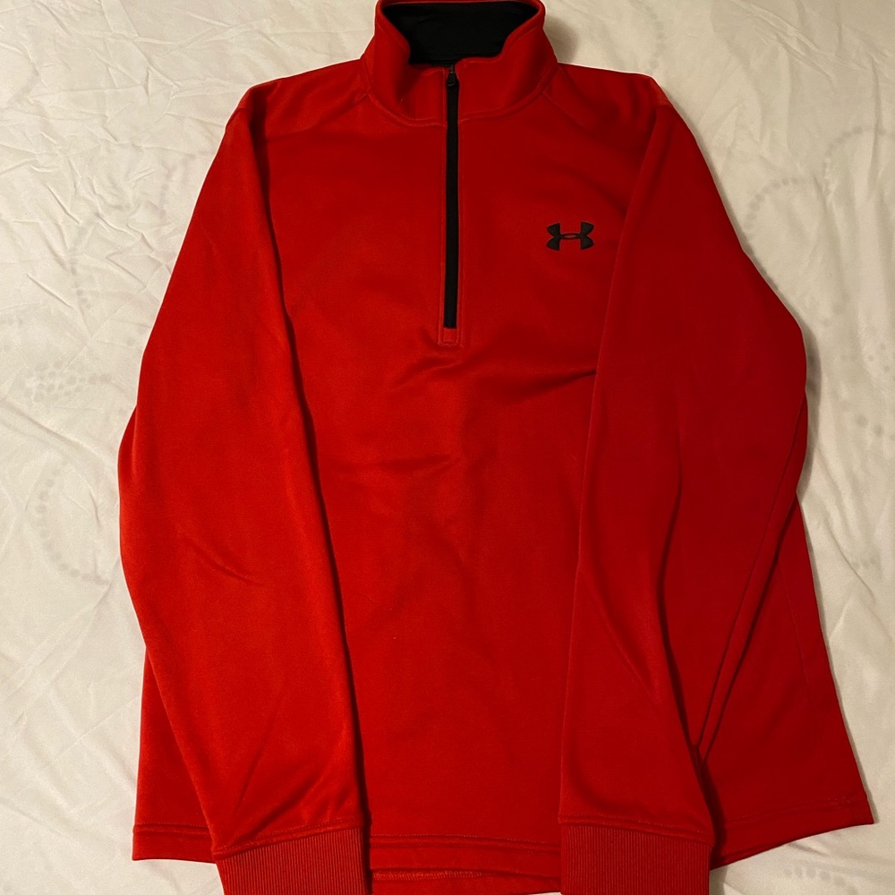 Under Armour | Coldgear Red 1/4 zip size M